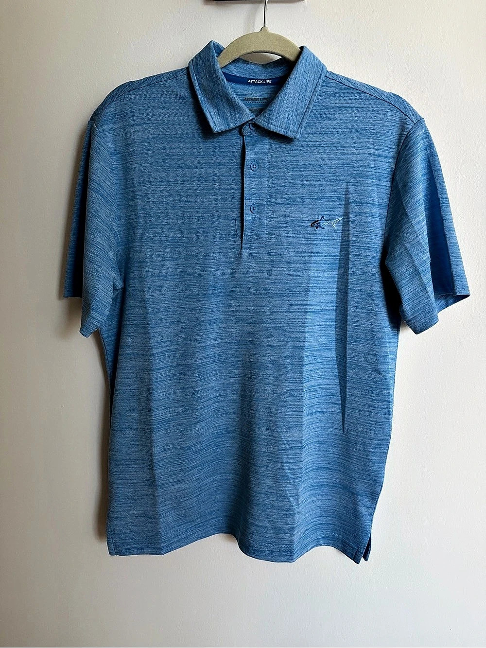 Attack Life by Greg Norman Blue Polo Shirt